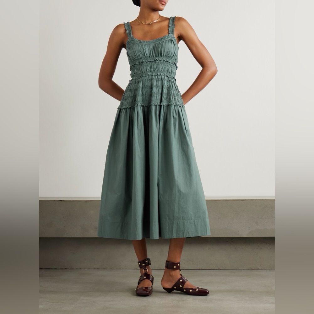 NWT DÔEN Marianne dress in Lagoon, size M